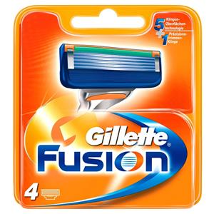 Gillette Fusion pánske náhradné 4 ks žiletky                                    
